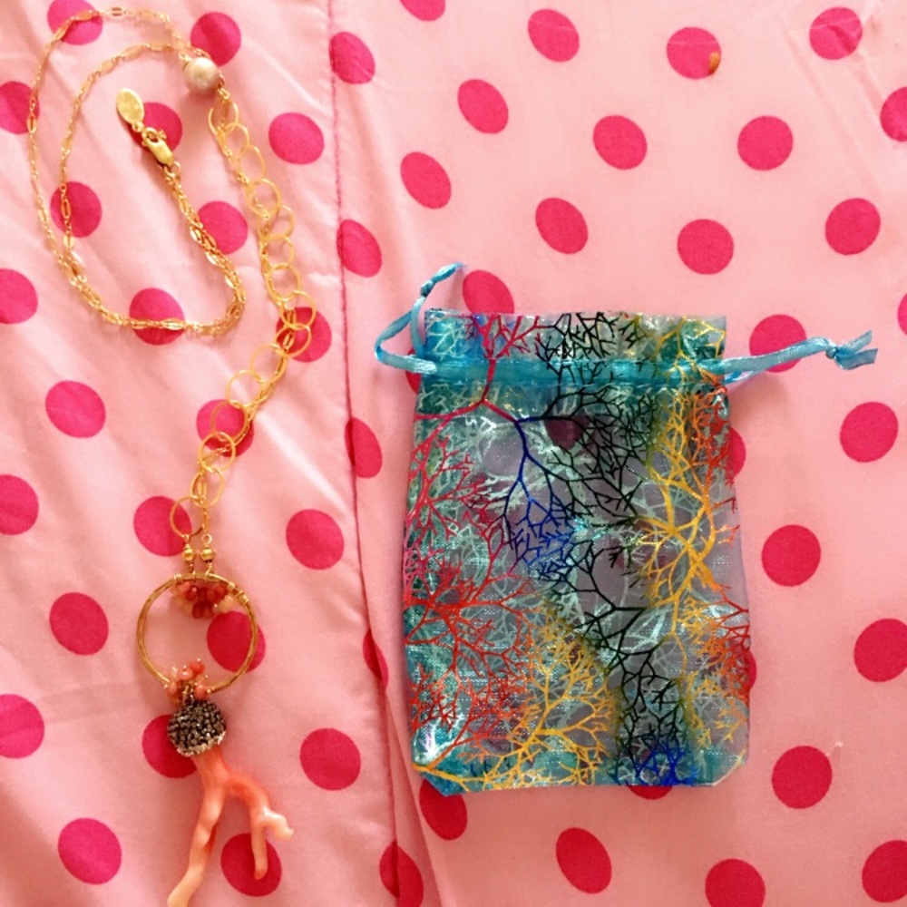 Crystal Coral necklace.